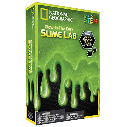 NATIONAL GEOGRAPHIC Slime DIY Science Lab - Make Glowing Slime (Green)