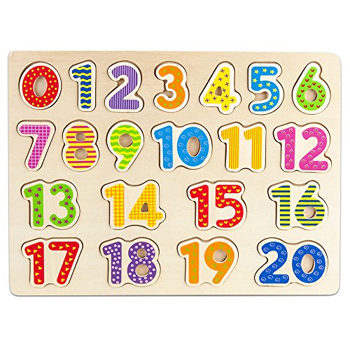 Book Cover Imagination Generation Professor Poplarâ€™s Wooden Numbers Puzzle Board â€“ Learn to Count with Colorful Chunky Numbers