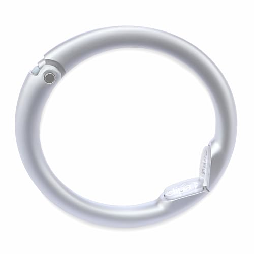 Clipa 2 Handbag Hanger, Opens into a Sturdy Hook, Closes into a Ring. Matte Silver