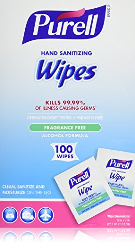 Book Cover Premoistened Sanitizing Hand Wipes, Towelettes Individually Wrapped, 100/box