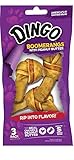 Dingo Boomeranges with Peanut Butter, Rawhide Chew, 3-Count