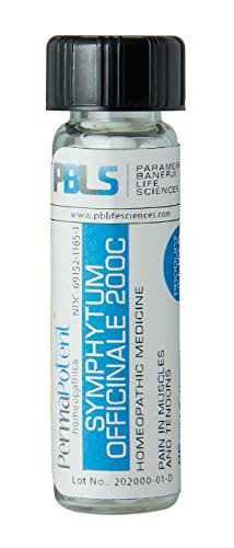 Symphytum officinale 200C, 96 Pellets, Homeopathic Product by Paramesh Banerji Life Sciences, Made in USA