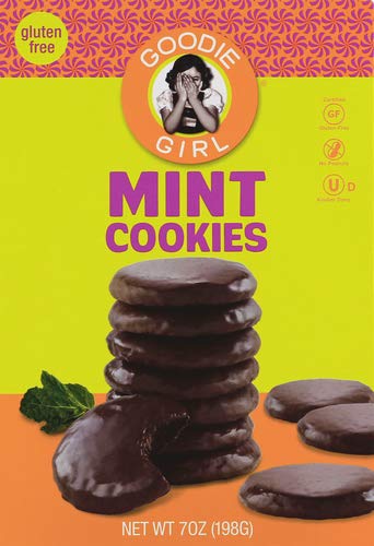 Book Cover Goodie Girl Mint Slims Chocolate Cookies, 7 oz, (Pack of 2) by Goodie Girl Cookies