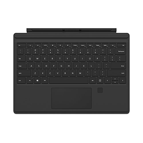 Book Cover Microsoft Surface Pro Type Cover with Fingerprint ID (Black)