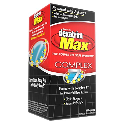 Stacker 2 Dexatrim Max Complex-7 | Lose Weight & Burn Fat w/ Seven Healthy Ingredients Designed to Boost Energy & Reduce Hunger,60 Capsules
