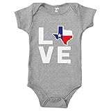 Love Texas - Texan Pride Strong Bodysuit (Light Gray, 6 Months)