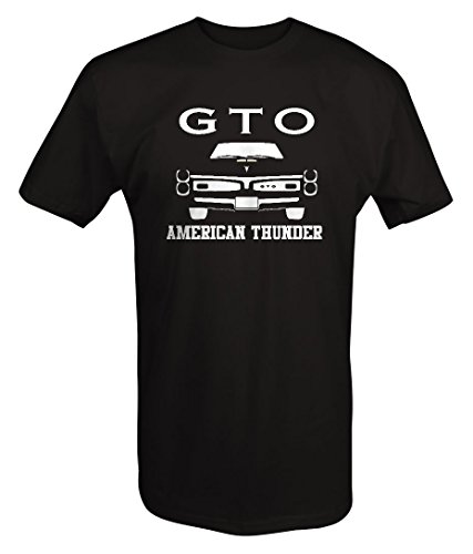 One Stop Gear Hotrod GTO Goat American Thunder Grill Racing Muscle Car T Shirt - XLarge Black