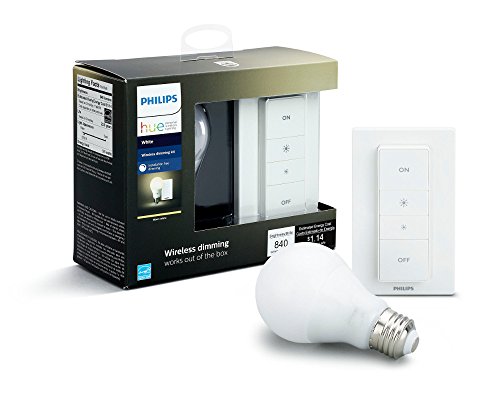 Book Cover Philips Hue Smart Dimming Kit, No Hub Required & Installation-Free, Exclusive for Philips Hue Lights (Works with Alexa Apple HomeKit and Google Assistant)