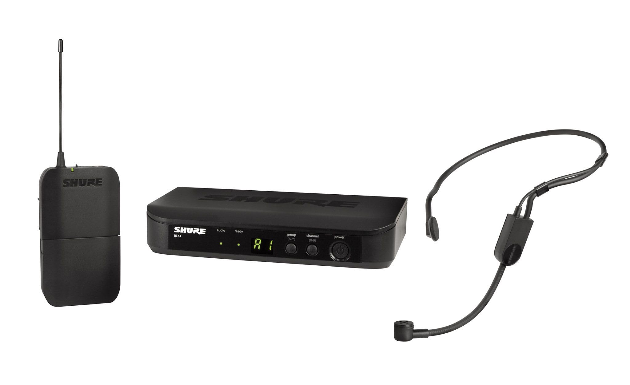 Shure BLX14/P31 UHF Wireless Microphone System - Perfect for Speakers, Performers, Presentations - 14-Hour Battery Life, 300 ft Range | Includes PGA31 Headset Mic, Single Channel Receiver | H10 Band H10 Band (542-572 MHz)