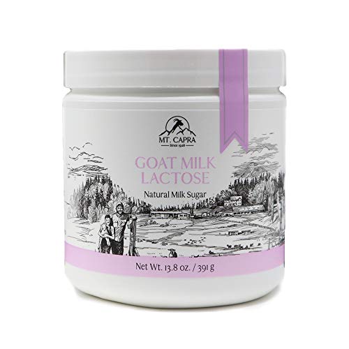 MT. CAPRA SINCE 1928 | Goat Milk Lactose Powder, Pure Milk Sugar from Goats, Boost Beneficial Gut Bacteria Lactobacillus Acidophilus in GI-Tract - 13.8 Ounces