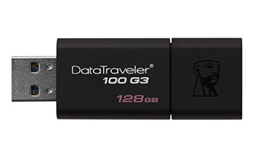 Kingston 128GB DataTraveler 100 G3 USB 3.0 100MB/s Read, 10MB/s Write (DT100G3/128GB)