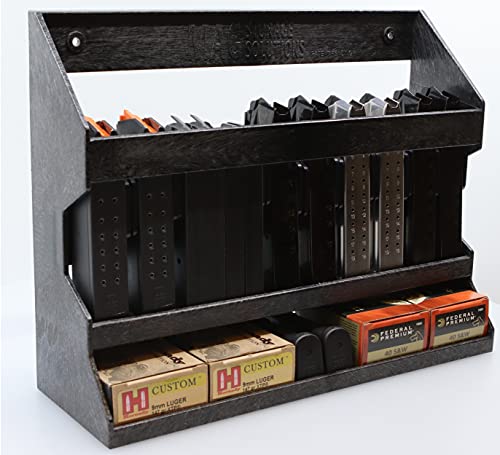 MagStorage Solutions Universal Pistol Magazine Holder, Mount to The Outside of The Safe or to Any Steel Surface Using The Mag Storage Solutions Mag Holder Attachment Kit (Sold Separately)