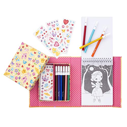 Tiger Tribe Ballet Coloring Set - Travel Take Along Art Kit - All Supplies Included - Easy Storage - Ages 3+ - 14014