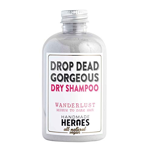 Book Cover All Natural Vegan Dry Shampoo - Drop Dead Gorgeous Dry Shampoo Powder for Dark Hair Brunettes (67g)
