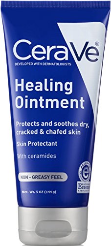 Book Cover CeraVe Healing Ointment | 5 Ounce | Cracked Skin Repair Skin Protectant with Petrolatum Ceramides | Lanolin & Fragrance Free