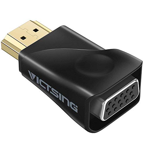 Book Cover VicTsing HDMI to VGA Adapter Converter Gold-Plated for PC, Laptop, DVD, Desktop and Other HDMI Input Devices - Black