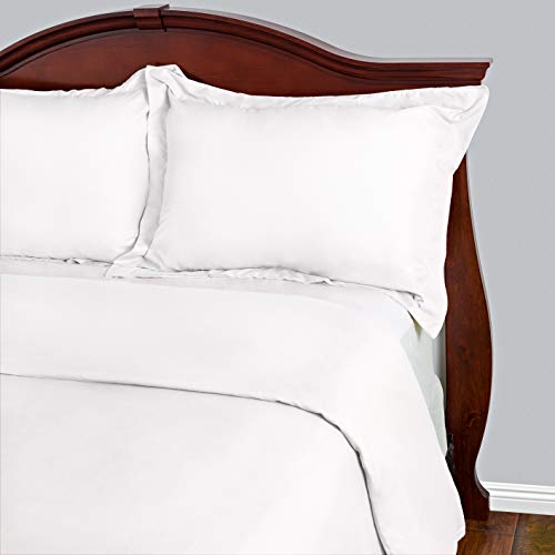 Cosy House Collection Duvet Cover 3 Piece Set - 1500 Series Ultra Soft Double Brushed Microfiber Hotel Bedding - Hypoallergenic - Comforter Cover and 2 Pillow Shams (King/Cal King, White)