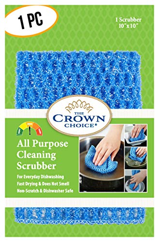 NO ODOR Dish Cloth for All Purpose Dish Washing (1 Pk) | No Mildew Smell from Sponges, Scrubbers, Wash Cloths, Rags, Brush | Outlast ANY Kitchen Scrubbing Sponge or Cotton Dishcloth