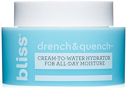 bliss Drench and Quench Cream-To-Water Daily Moisturizer and Hydrating Skin Cream for Balancing and Brightening, Vegan Formula, 1.7 Ounce