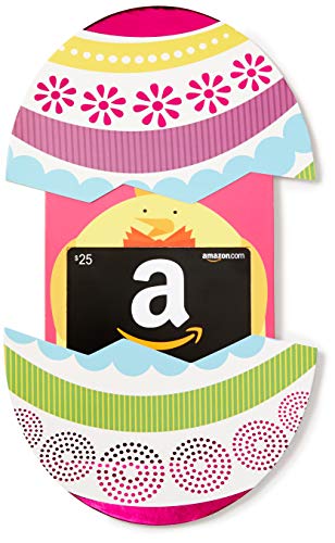 Book Cover Amazon.com $25 Gift Card in a Easter Egg Reveal (Classic Black Card Design)