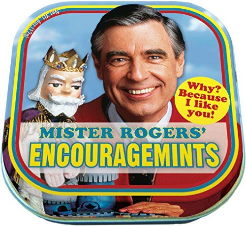 The Unemployed Philosophers Guild Mister Rogers' EncourageMints Breath Mints, 1 Tin, Net Wt .4oz (12g)