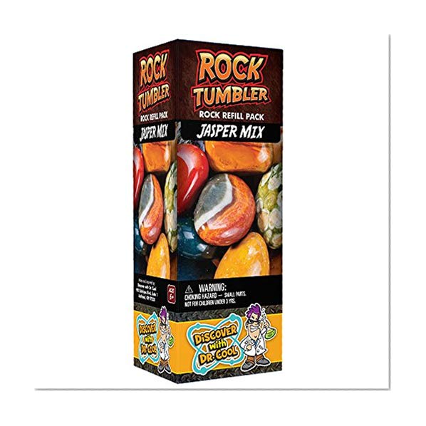 Discover with Dr. Cool Rock Tumbler Recharge Jasper Rugueux de Neuf variétés (1lb)