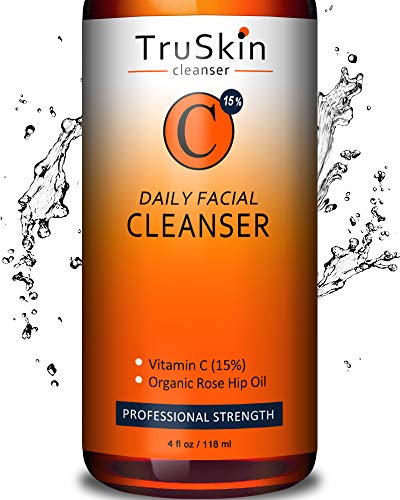 Book Cover BEST Vitamin C Daily Facial Cleanser - Restorative Anti-Aging Face Wash for All Skin Types with 15% Vitamin C, Aloe Vera, MSM & Rosehip Oil