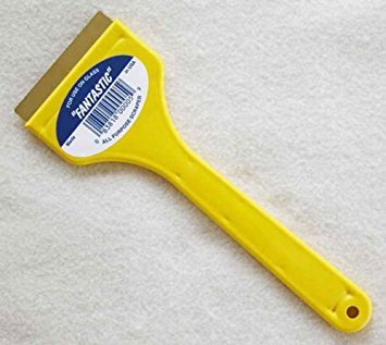 CJ Industries F-1 Fantastic Ice Scraper with Brass Blade, Yellow