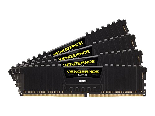 Book Cover Corsair CMK64GX4M4B3200C16 Vengeance LPX 64 GB (4 x 16 GB) DDR4 3200 MHz C16 XMP 2.0 High Performance Desktop Memory Kit, Black