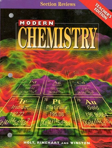 Teacher's Edition of Modern Chemistry Section Reviews