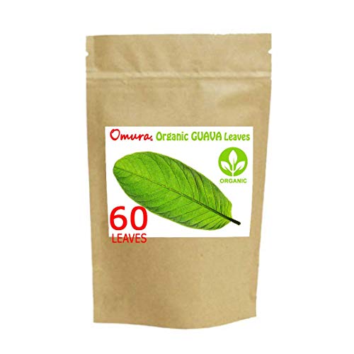 Omura ORGANIC GUAVA LEAF, DRIED, (PACK 60 LEAVES)
