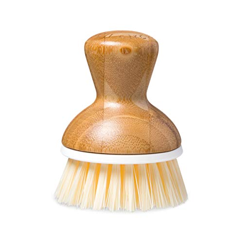 Full Circle, White Bubble Up Bamboo Dish Brush, White, 1 Count (Pack of 1)