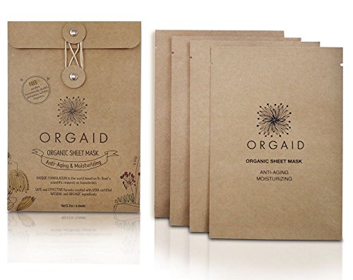 ORGAID Organic Sheet Mask 4-packs (Anti-aging & Moisturizing)