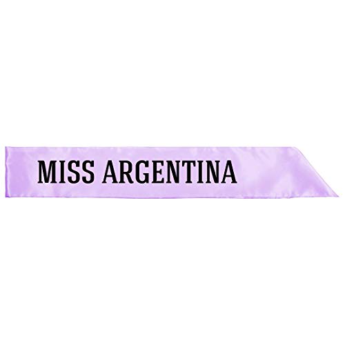 Miss Argentina Costume: Adult Satin Party Sash