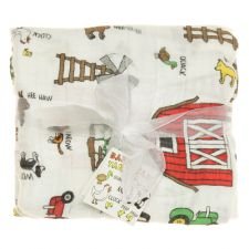 Book Cover Imagine Baby Products Bamboo Swaddling Blanket (Barnyard Friends)
