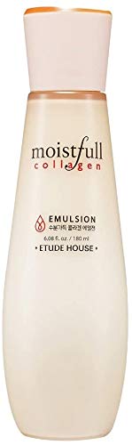 ETUDE HOUSE Moistfull Collagen Emulsion 180ml (6.08 fl. oz) - Old Version | The Small Particles of the Super Collagen Water makes Skin full of Moisture and Vitality | Korean Skin Careâ€¦