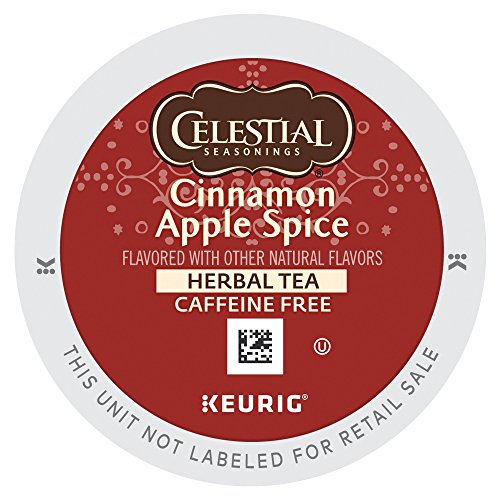 Book Cover Celestial Seasonings Cinnamon Apple Spice Herbal Tea K Cups 24 count