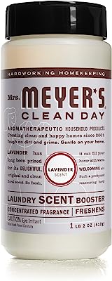Book Cover Mrs. Meyer's Clean Day Laundry Scent Booster, Pair with Liquid Laundry Detergent or Detergent Pods, Cruelty Free Formula, Lavender Scent, 18 oz