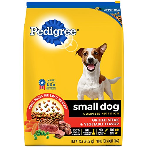 Pedigree Small Dog Complete Nutrition Adult Dry Dog Food Grilled Steak And Vegetable Flavor, 15.9 Lb. Bag