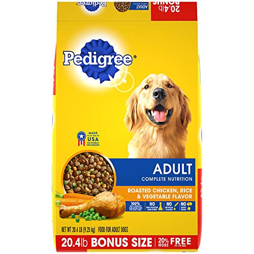 Pedigree Complete Nutrition Adult Dry Dog Food Roasted Chicken, Rice & Vegetable Flavor, 20.4 Lb. Bag