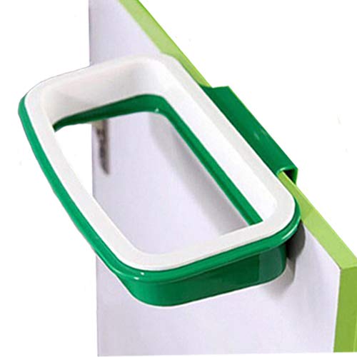 CHuangQi Pack of 2 Portable Trash Bag Holder Hanging Kitchen Cupboard Door Back Style Stand Trash Garbage Bags Storage Rack