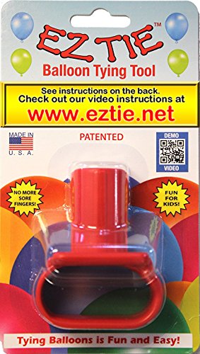 Book Cover EZ Tie - Balloon Tying Tool for Party Balloons- Partys Supplies - Works for Helium Balloons with Ribbon - Makes Balloon Arches