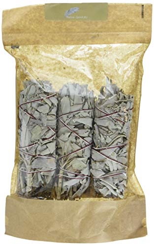 lot de 3 -- Batonnets de Sauge blanche - - batons / empaqueter / ballot / Encens WHITE SAGE 2 x Medium Smudge 5-6'' (~15cm, ~35gr.)