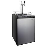 Kegco HBK309S-2 Home Brew Keg Dispenser, Stainless Steel, 2 Tap