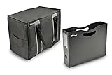 AUTOEXEC AUE14104 Black Mini File Tote Organizer with one Hanging File Holder