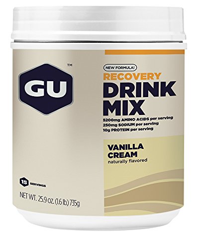 GU Energy Recovery Protein Drink Mix, Vanilla Cream, 1.86 Pound