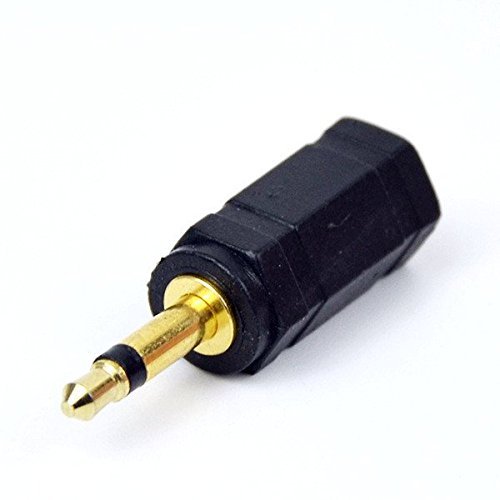 CESS 3.5mm Male to 2.5mm Female TS Mono Audio Headphone Jack Adapter (LW) (4 Pack)