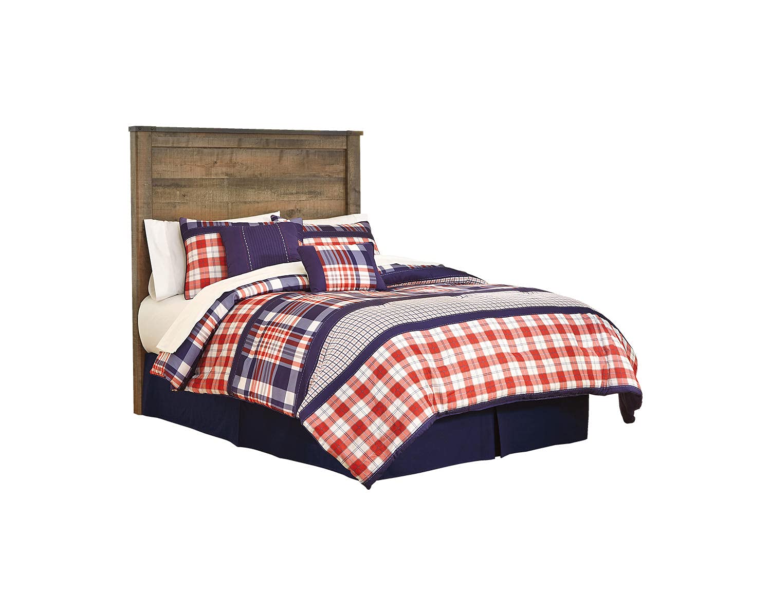 Ashley Furniture Signature Design - Trinell Full Panel Headboard - Component Piece - Brown