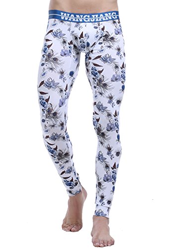 ARCITON Men's Low Rise Leggings Long Johns Thermal Pant