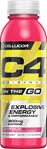 Cellucor C4 On The Go Pre Workout Energy Drink Supplements, Watermelon, 12 Count